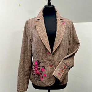 Casual blazer brown